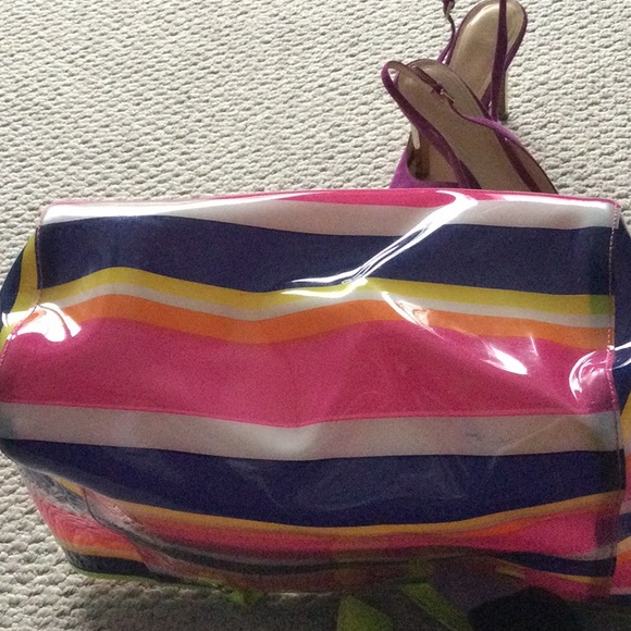 Nine West colourful striped tote bag - Picture 3 of 9